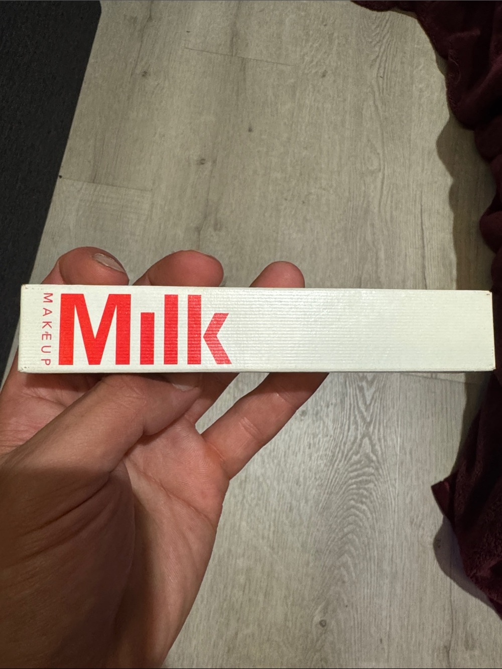 Milk Makeup Mascara in White Box with Red Logo